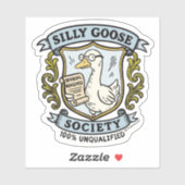 間抜けGoose Society Crest - 100%未認定 シール (シート)