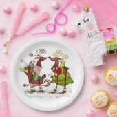 間抜けWhimsey Christmas Moksパーティー ペーパープレート (パーティー)