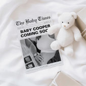 間来もなくおもしろいの新聞妊娠 案内状