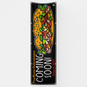 間来もなくグランドオープニングサンドイッチショップ 横断幕 (縦)