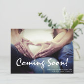 間来もなくベビー妊娠 案内状 (スタンド正面)