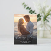 間来もなく写真妊娠の発表 案内ポストカード (スタンド正面)