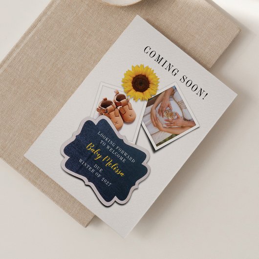 間来もなく妊娠の発表 ノートカード