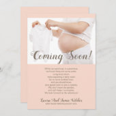 間来もなく妊娠 案内状 (正面/裏面)