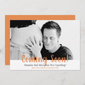 間来もなく妊娠 案内状 (正面/裏面)