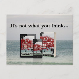 間来もなく！ブックアナウンスメントカスタムフォト文字 案内ポストカード