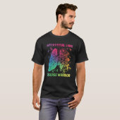 間質性肺疾患の戦士リボン Tシャツ (正面フル)