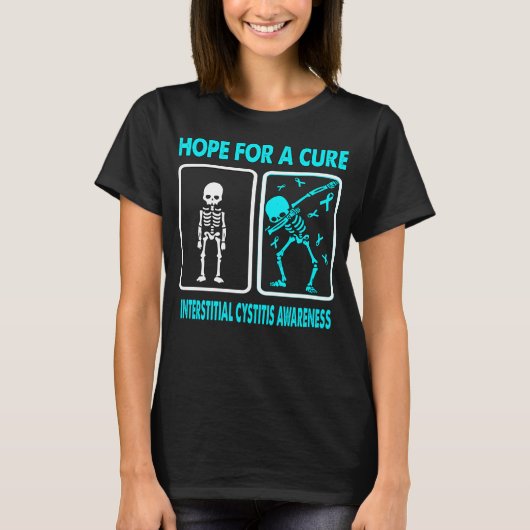 間質性膀胱炎の認識度を望む Tシャツ (正面)