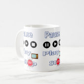 間遊間ストップ声 コーヒーマグカップ (正面左)