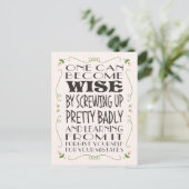 間違いから賢くなる ポストカード (スタンド正面)