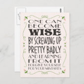 間違いから賢くなる ポストカード (正面/裏面)