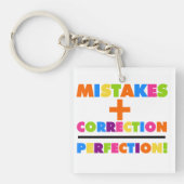 間違いと修正は完璧に等しい キーホルダー (正面)