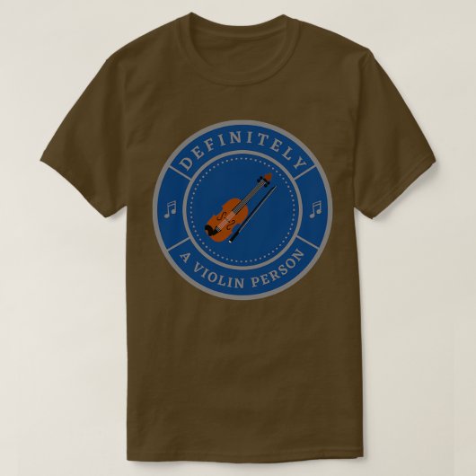間違いなくバイオリンの人 Tシャツ (デザイン正面)