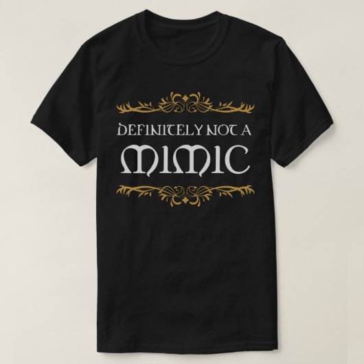 間違いなく模倣卓上RPG中毒 Tシャツ (デザイン正面)
