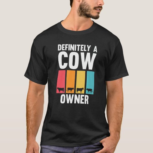 間違いなく牛のオーナー 牛 牛農場 Tシャツ (正面)