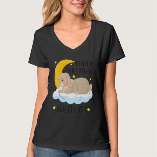 間違いなく私のお気に入りの睡眠バニーラビットウサギ Tシャツ (正面)