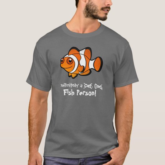 間違いなく魚人間(カクレクマノミ) Tシャツ (正面)