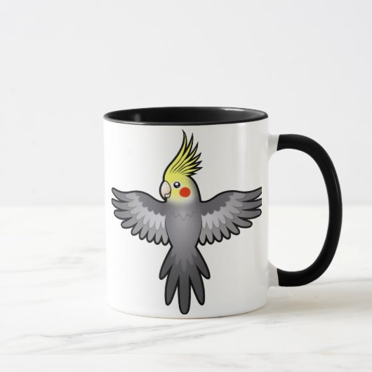 間違いなく鳥人間(オカメインコ) マグカップ (右)