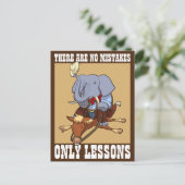 間違いなしレッスン象の漫画 ポストカード (スタンド正面)