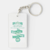 間違いのアクリルKeychainを作ること恐れていないで下さいあないで下さい キーホルダー (裏面)