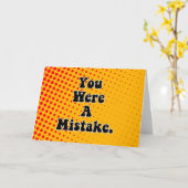 間違いのバースデー・カードでした カード (黄色い花)