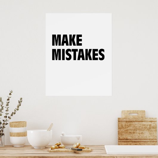 間違いのポスターを作やる気を起こさせるる ポスター (キッチン)