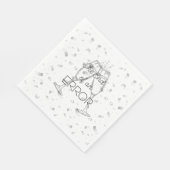 間違いの終わりのシャンパンパーティー スタンダードランチョンナプキン (角)