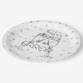 間違いの終わりのシャンパンパーティー ペーパープレート (アングル)