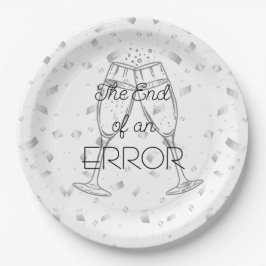 間違いの終わりのシャンパンパーティー ペーパープレート