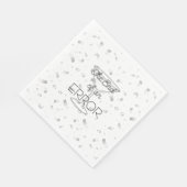 間違いの終わりのマーティニ離婚パーティー スタンダードランチョンナプキン (角)