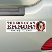 間違いの終わり バンパーステッカー (車上)