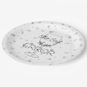 間違いの終わり ワインディボースパーティー ペーパープレート (アングル)