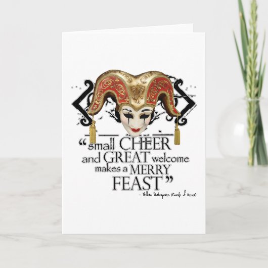 間違いの饗宴の引用文の喜劇 カード (正面)