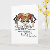 間違いの饗宴の引用文の喜劇 カード (黄色い花)