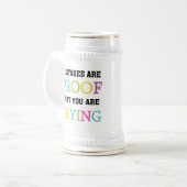 間違いはあなたが試みている証拠です ビールジョッキ (正面左)