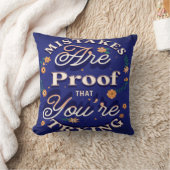 間違いはあなたは試みている証拠だ クッション (ブランケット)