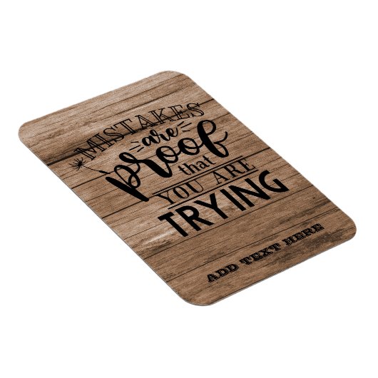 間違いはギフトを試みている証拠素朴だ マグネット (右側)