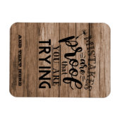 間違いはギフトを試みている証拠素朴だ マグネット (横)