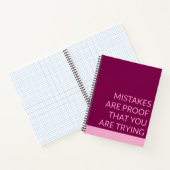 間違いはノートを試している証拠である ノートブック (内部)