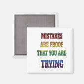 間違いは君が試みている証拠だ マグネット (正面/裏面)