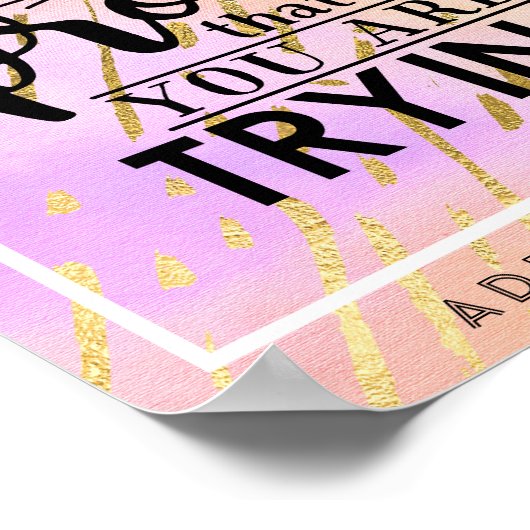 間違いは自分が試みている証拠だやる気を起こさせる- ポスター (角)