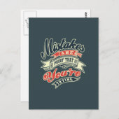 間違いは証拠のやる気を起こさせる引用文 ポストカード (正面/裏面)