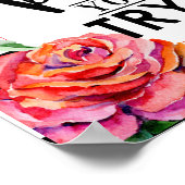 間違いは証明されている赤いバラのギフトを試している ポスター (角)