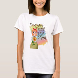 間違いは試みている証拠である引用文 Tシャツ