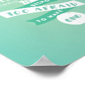 間違いを恐れずに8"x10"ポスター ポスター (角)