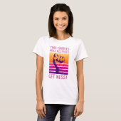 間違いを犯すチャンスを取る乱雑な引用文 Tシャツ (正面フル)