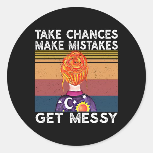 間違いを犯すチャンスを得る ラウンドシール (正面)