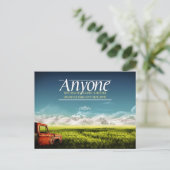 「間違いを犯す」感動的引用文 ポストカード (スタンド正面)