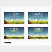 「間違いを犯す」感動的引用文 長方形シール (シート)