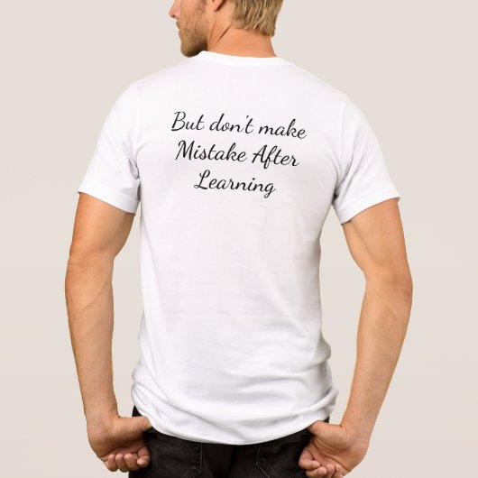 間違いを祝おう 引用 トライブレンドＴシャツ (裏面)